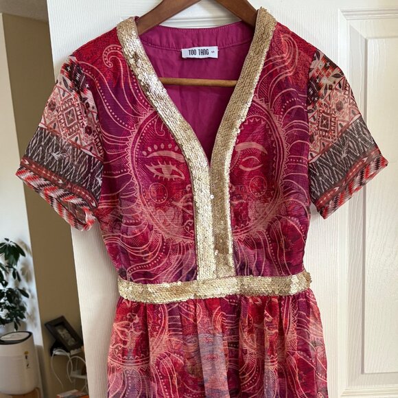 Women Too Tang Pink Coral Dress - Picture 3 of 6